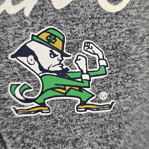 Like New Rivalry Threads Notre Dame Glitter Fighting Irish Open Back Shirt Med - Picture 4 of 12
